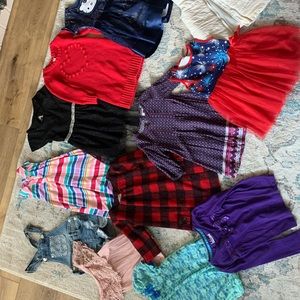 25 pieces of 4T girls clothes